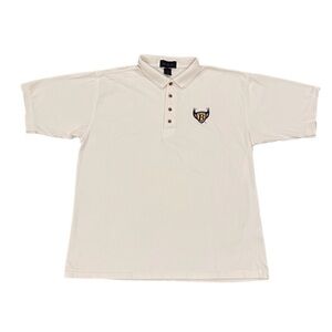 Vintage Flying B Logo Baltimore Ravens Polo Shirt Men’s Size L White NFL Antigua